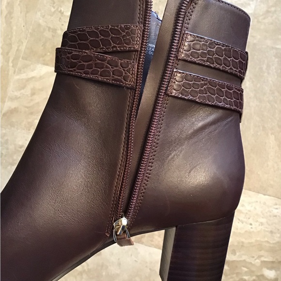 Talbots dark brown Simone buckle booties size 11 - Picture 4 of 5